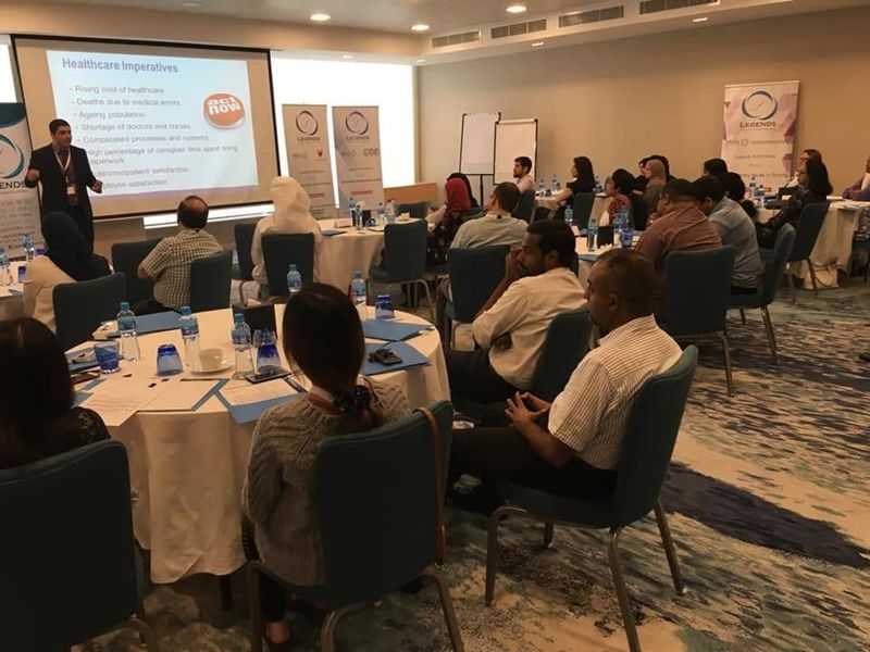 Opening a quality-improvement workshop for hospital teams